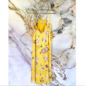 🌼 Ann Taylor LOFT Yellow Floral Dress